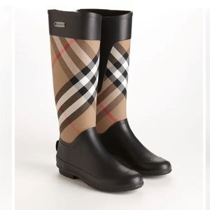 Burberry RainBoot Clemence Bi-Material Rubber